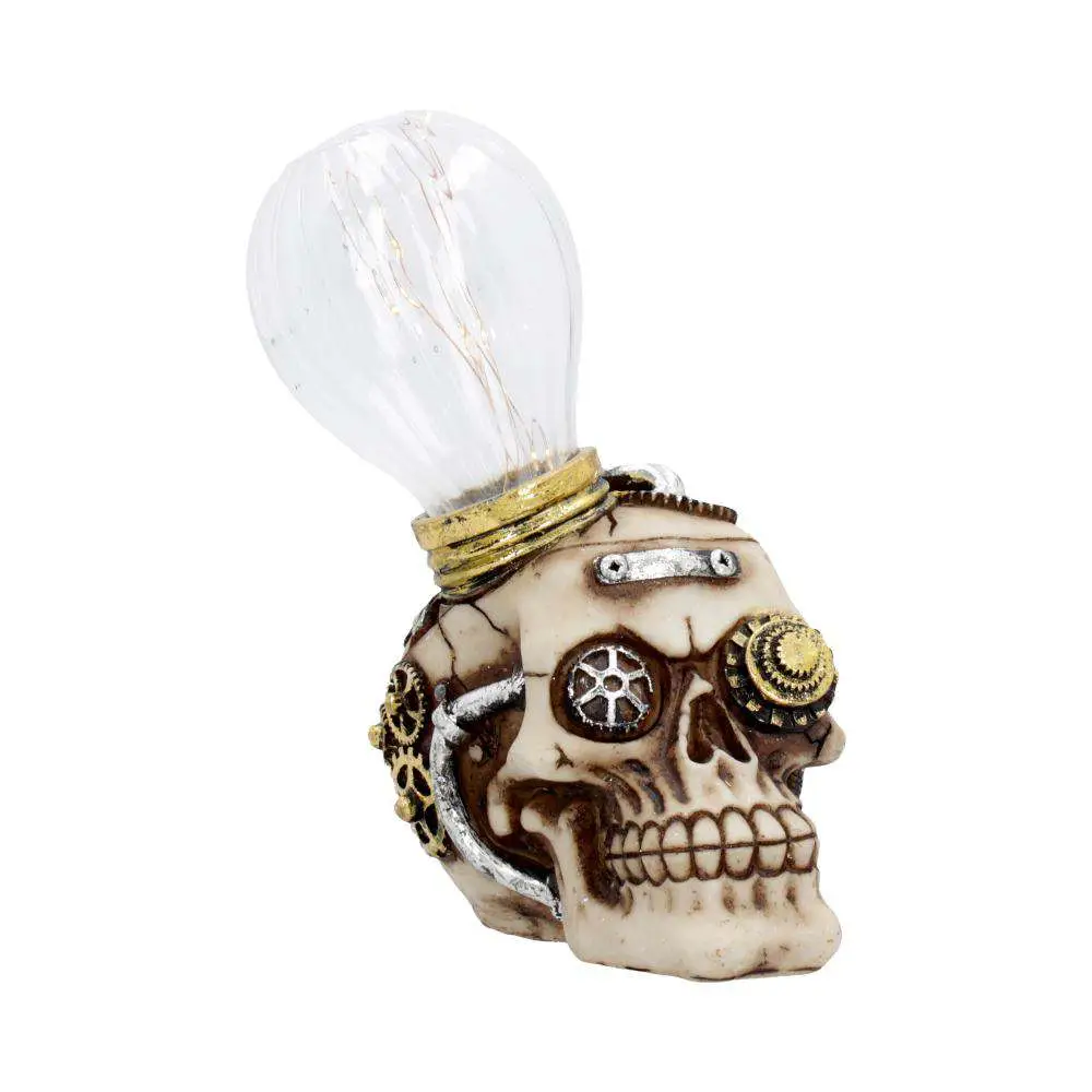 Bright Idea Light Up Steampunk Skull - Figurine